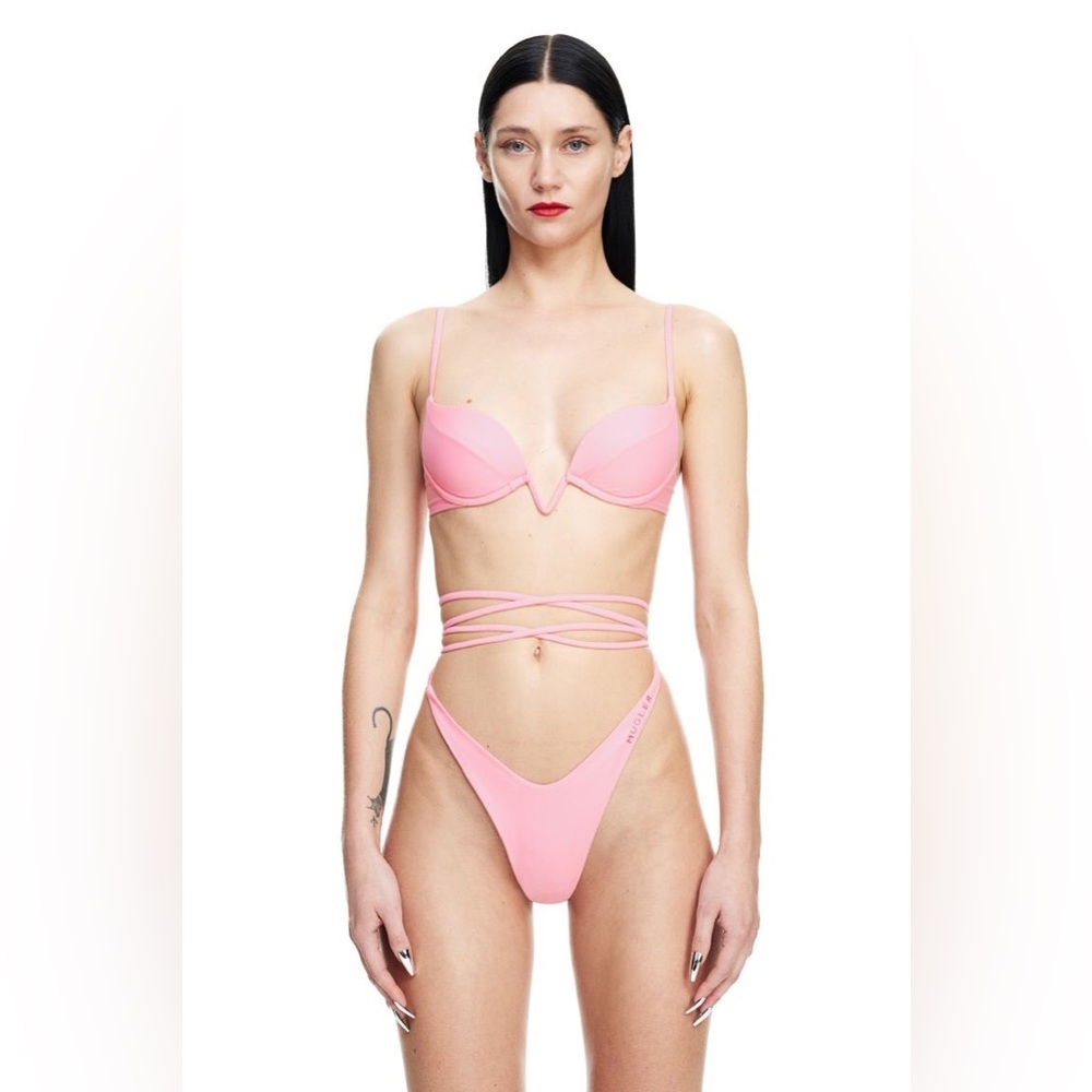 New! Mugler Padded Bikini Top